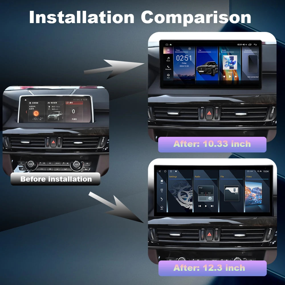 Car Radio Wireless Carplay For BMW X5 F15 X6 F16 2014-2018 NBT EVO System Bluetooth Car Mu