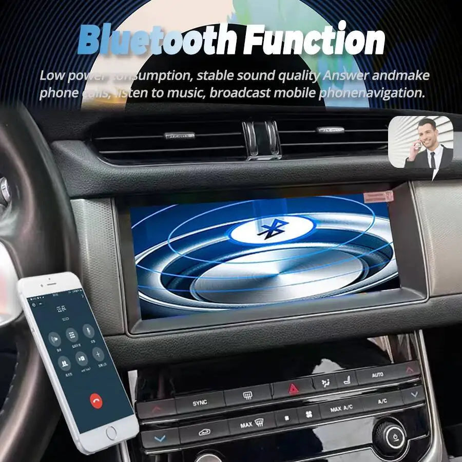 10.25" QLED Touch Screen Android Car Stereo GPS Navigation CarPlay Multimedia Video Player