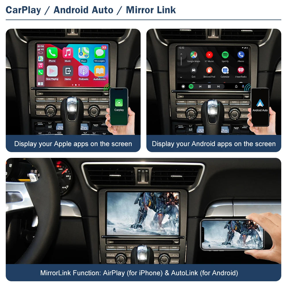 CN Road Top Wireless CarPlay for Porsche 911/918 PCM 3.1 System 2012-2015 with Android Aut | AUTOKITSHOP
