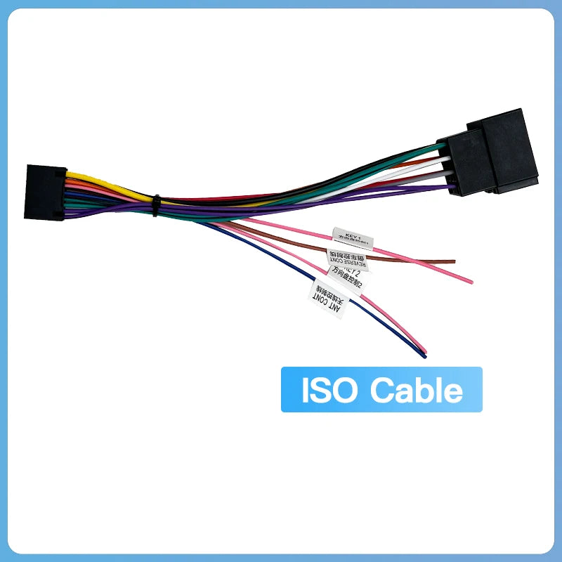 SZLELV Car Stereo Radio Player ISO Wiring Harness Connector 16PIN Android Car Radio Power
