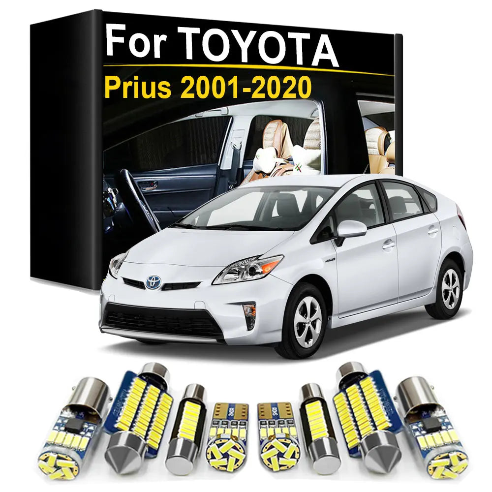 LED Interior Light Kit for Toyota Prius 2001- 2005 - Canbus Dome Map Door Trunk Bulbs | AUTOKITSHOP