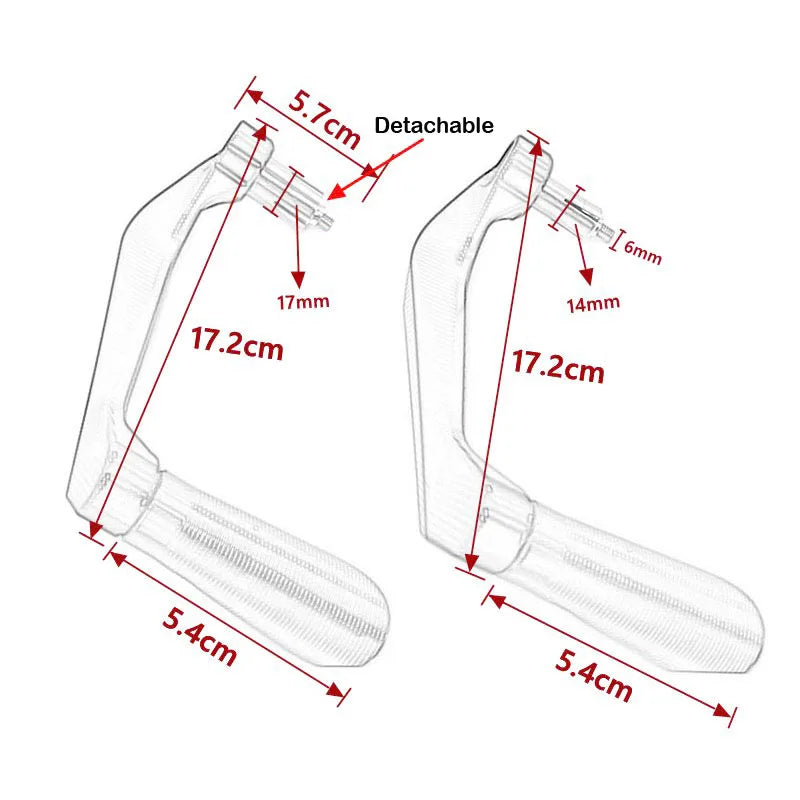 YZF Logo Motorcycle Handlebar Grips Guard Brake Clutch Levers Protector For YZF  for R125 R25 R15 - Automotive LED Light