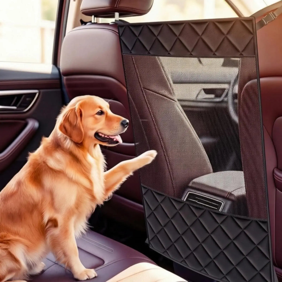 Car Pet Isolation Net Tool-Tool-Optional Divider Sturdy for Road Trips - Automotive LED Light