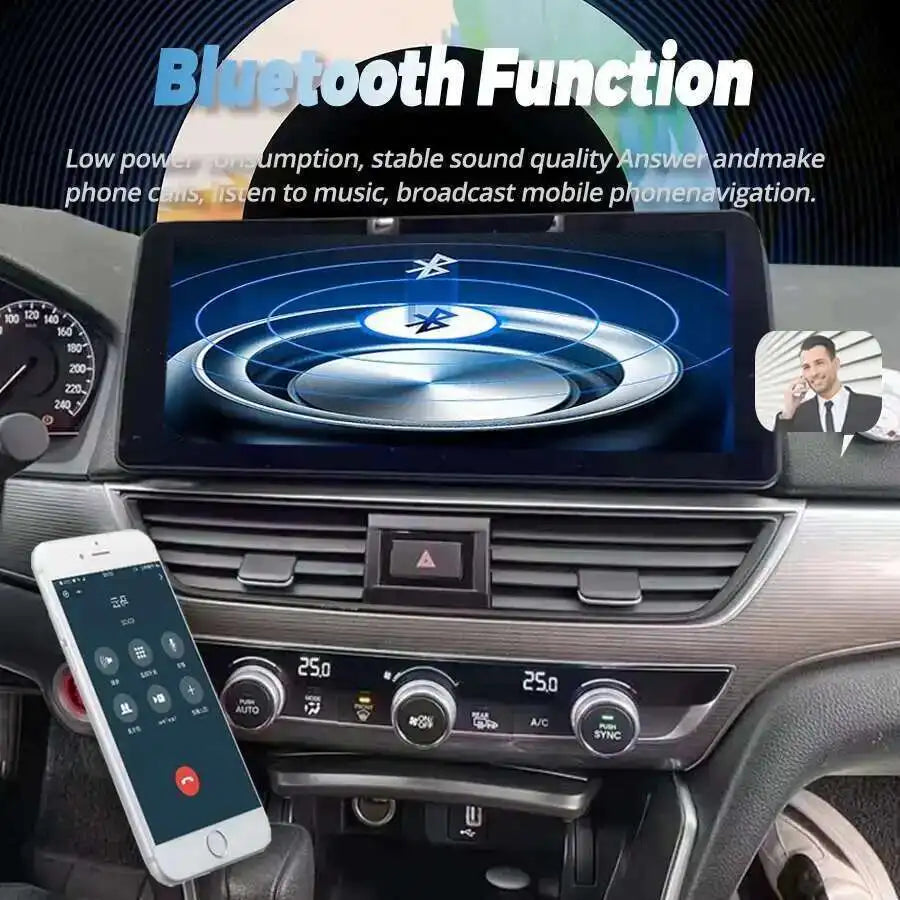 12.3" For Honda Accord 2018 2019 2020 2021 Dual System Android 13 Car Multimedia Video Aut