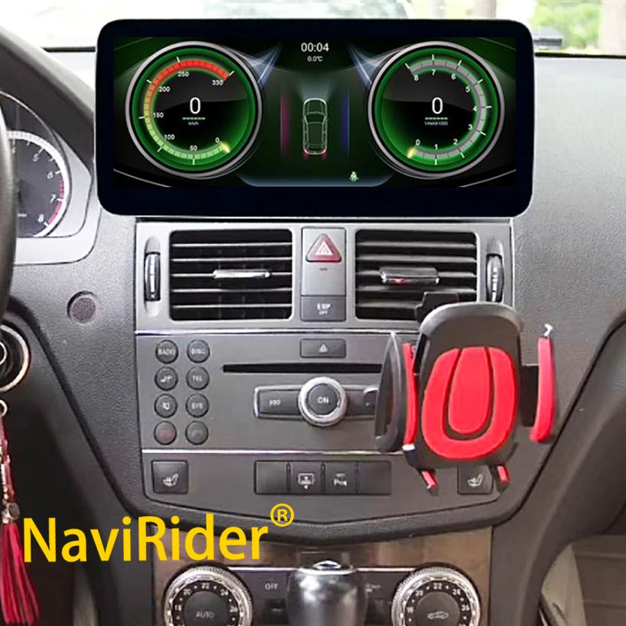CARPLAY For Benz C class W204 S204 C230 C180 C200 C260 C300 2008 GPS Stereo Android 13 Qle | AUTOKITSHOP