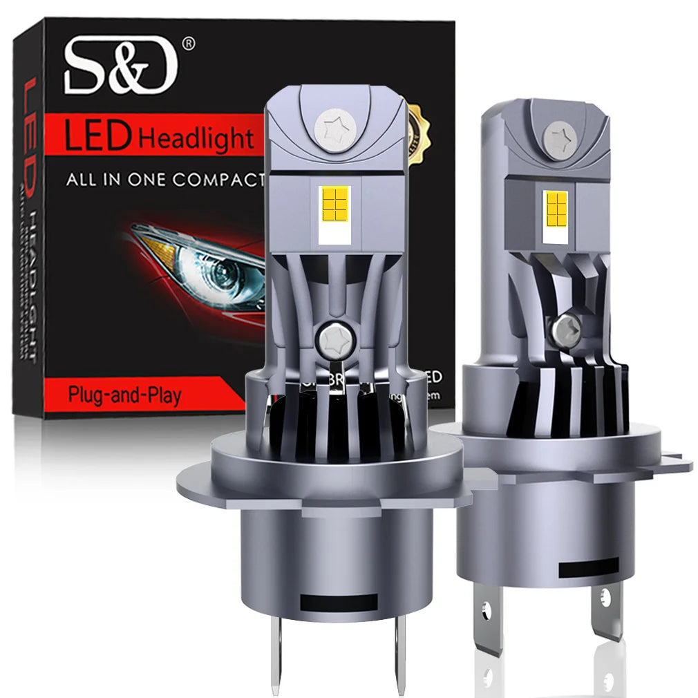 40000LM H7 LED Headlight Bulb Mini Wireless Car Headlamp CSP 130W Auto Diode Lamps H7 Turb