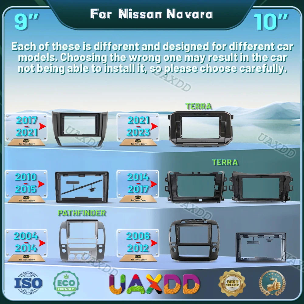For 2004-2014 Nissan PATHFINDER NAVARA 9INCH 2014-2017 Frontier NP300 10INCH Android frame