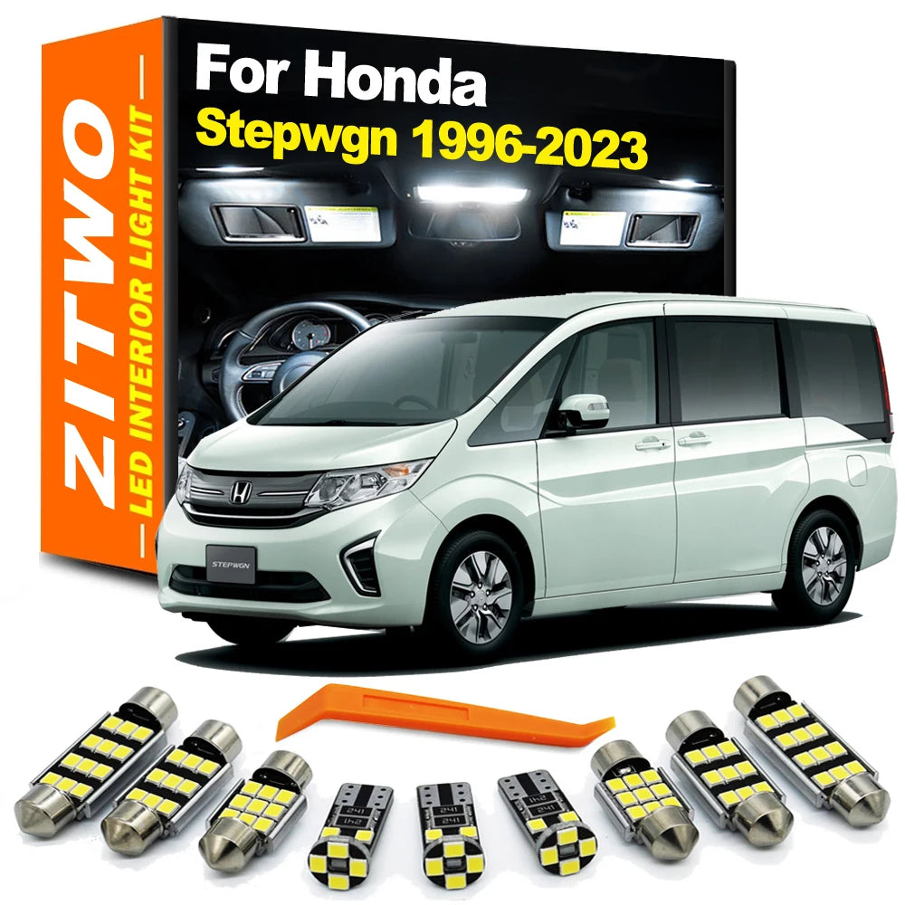 ZITWO LED Interior Light Kit For Honda Stepwgn RG RK RP 1996- 2017 2018 2019 2020 2021 2022 2023 Number Plate Bulb Accessories