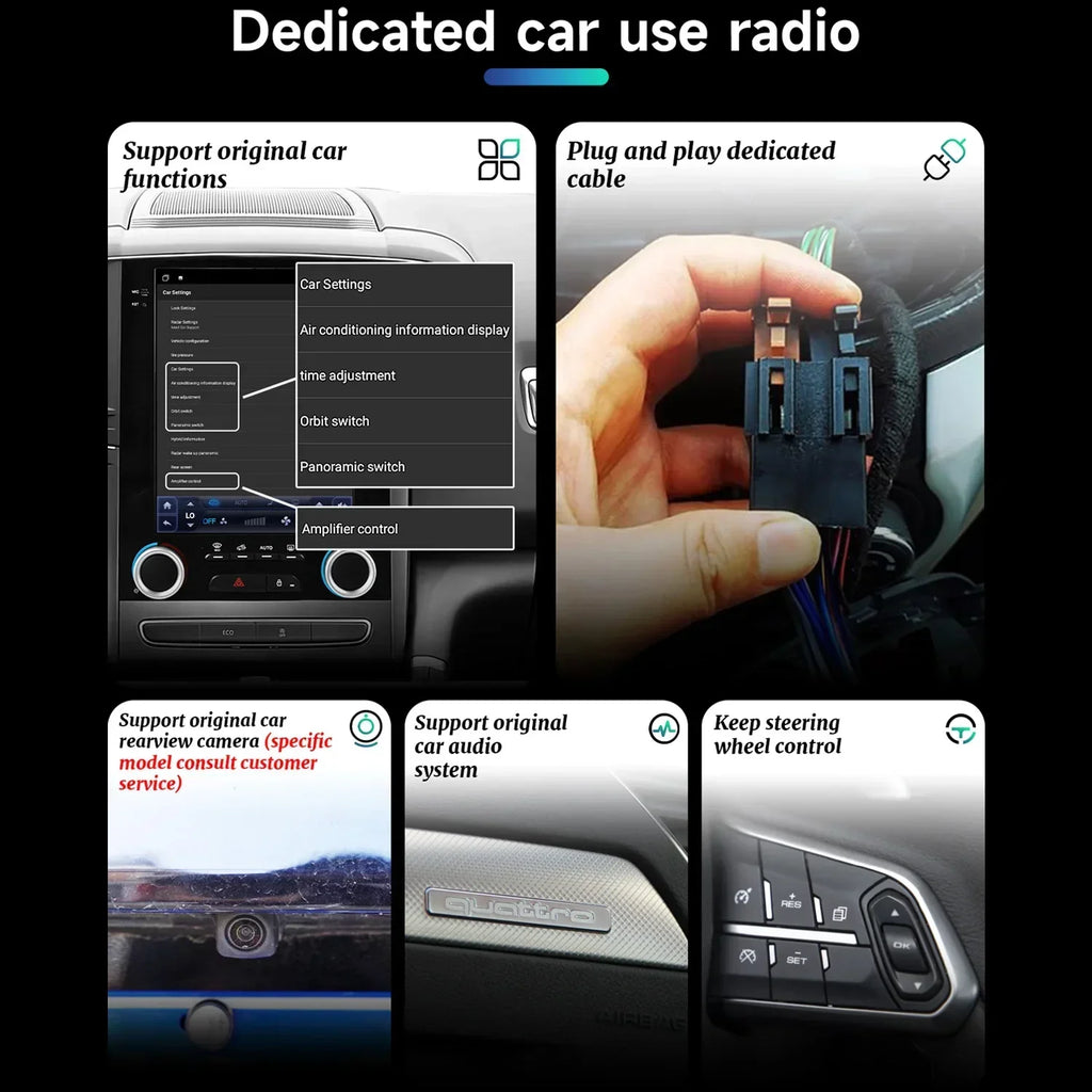 9.7inch Android 14 For Cadillac Ats Xts Cts Srx 2013-2018 Car Radio Multimedia Navigation