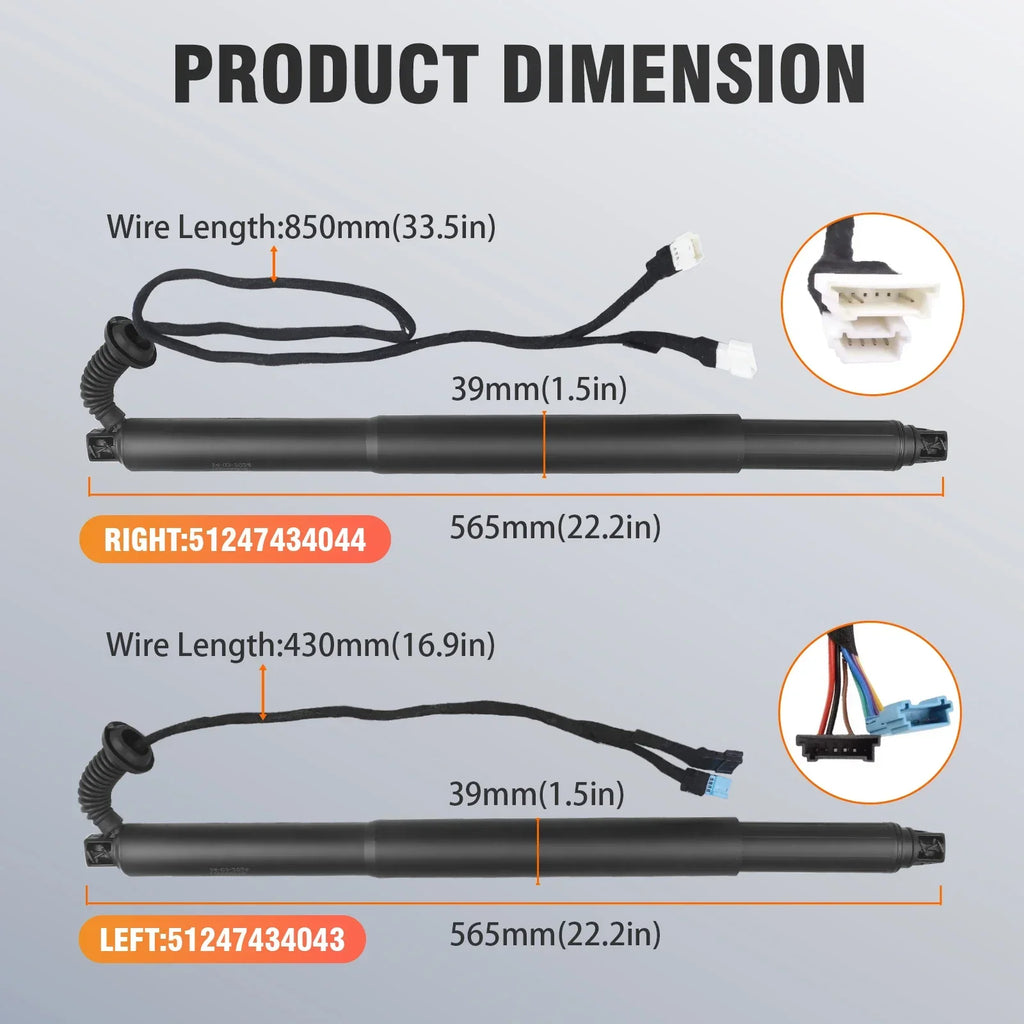 Car Electric Rear LH/RH Tailgate Trunk Lift Support Strut OE 51247434043 51247434044 Liftg | AUTOKITSHOP