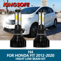 LED Headlight H4 Car Light 6000K White 10000LM 100W 4 Sides COB Chip Hight Low Beam Bulbs