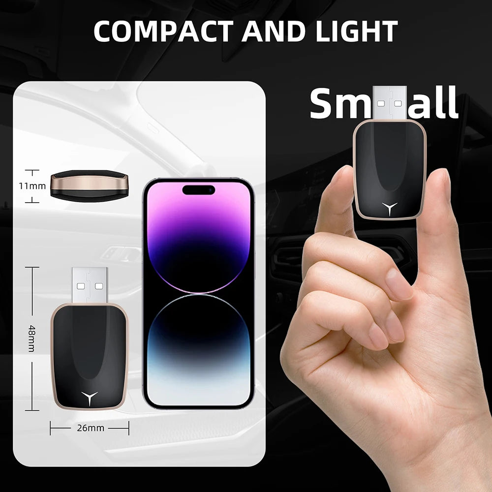 Wireless Carplay Adapter Android Auto 2in 1 Smart Dongle 2025 5G WIFI For iphone Android P | AUTOKITSHOP