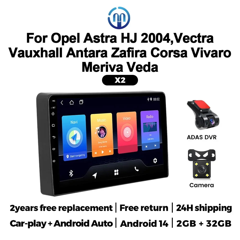 9inch Car Player for Opel Astra H J 2004 Vectra Vauxhall Antara Zafira Corsa Vivaro Meriva | AUTOKITSHOP