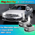 35W Xenon Headlight HID Car Light Bulbs 6000K Replacement For Mercedes-Benz C Class W204 2