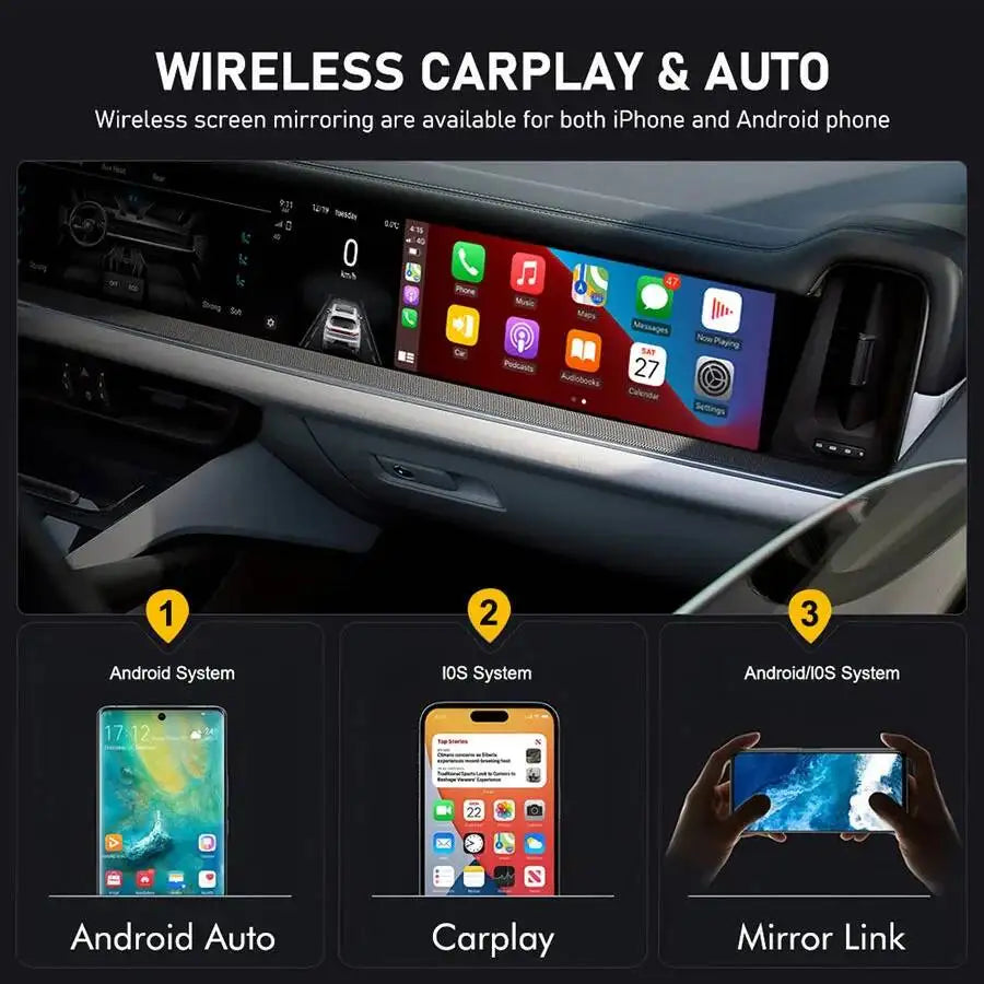 Android Car Co-pilot Smart Screen Car Radio Navigation 15" For Porsche Cayenne 2018-2024 E | AUTOKITSHOP