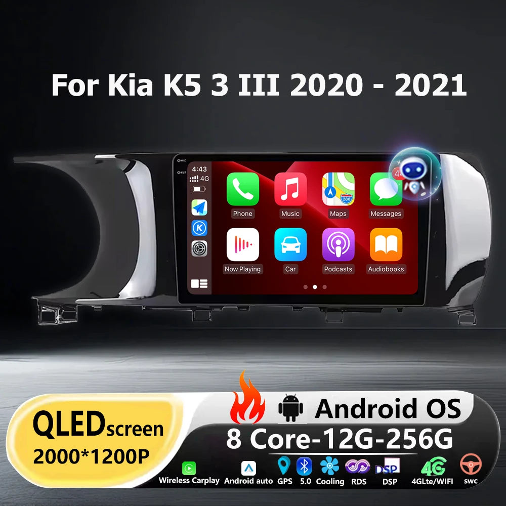 Wireless Carplay For Kia K5 3 III 2020 - 2021 Android 16 Auto Car Radio Multimedia Player