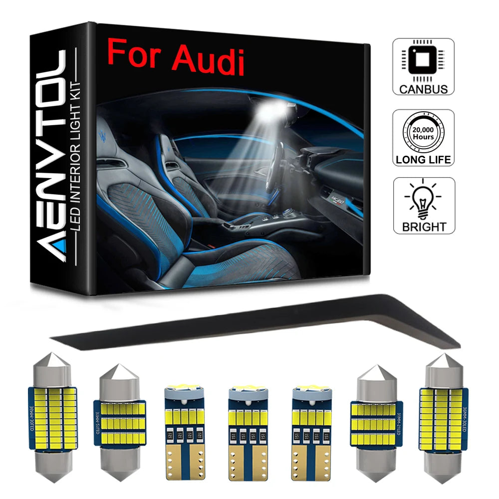 LED Interior Light Kit for Audi SQ5 Q5 Q7 - Canbus Error-Free Interior Bulbs