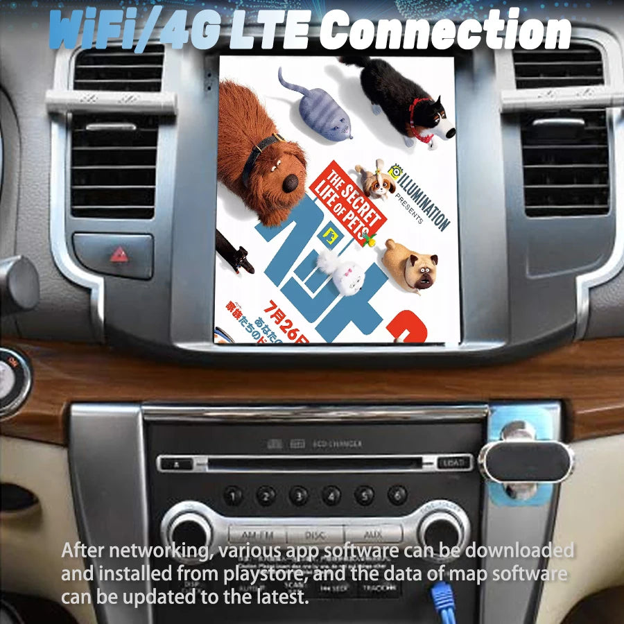 GPS Navi Carplay 10.4inch Vertical Screen Stereo 4G Android 15 Car Radio For Nissan Teana
