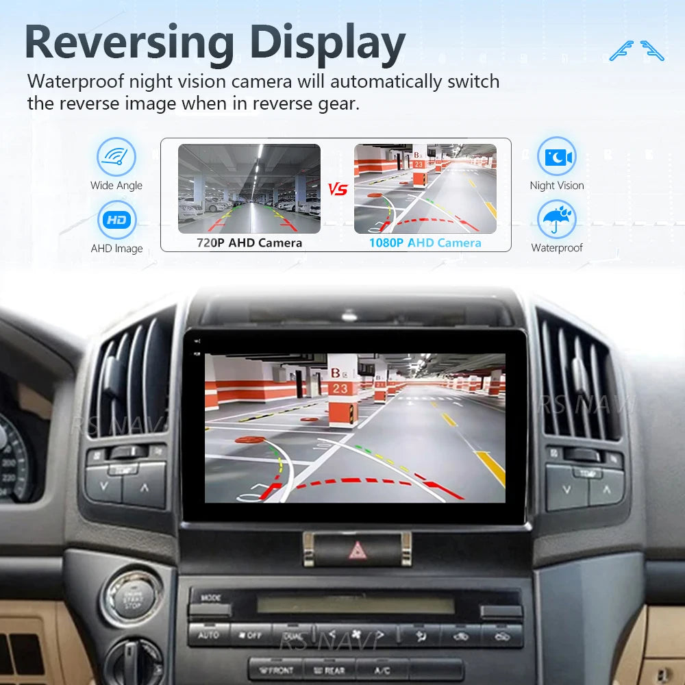 Android 16 Carplay Auto Qualcomm 2K QLED Screen Car Radio Player For Toyota Land Cruiser 1