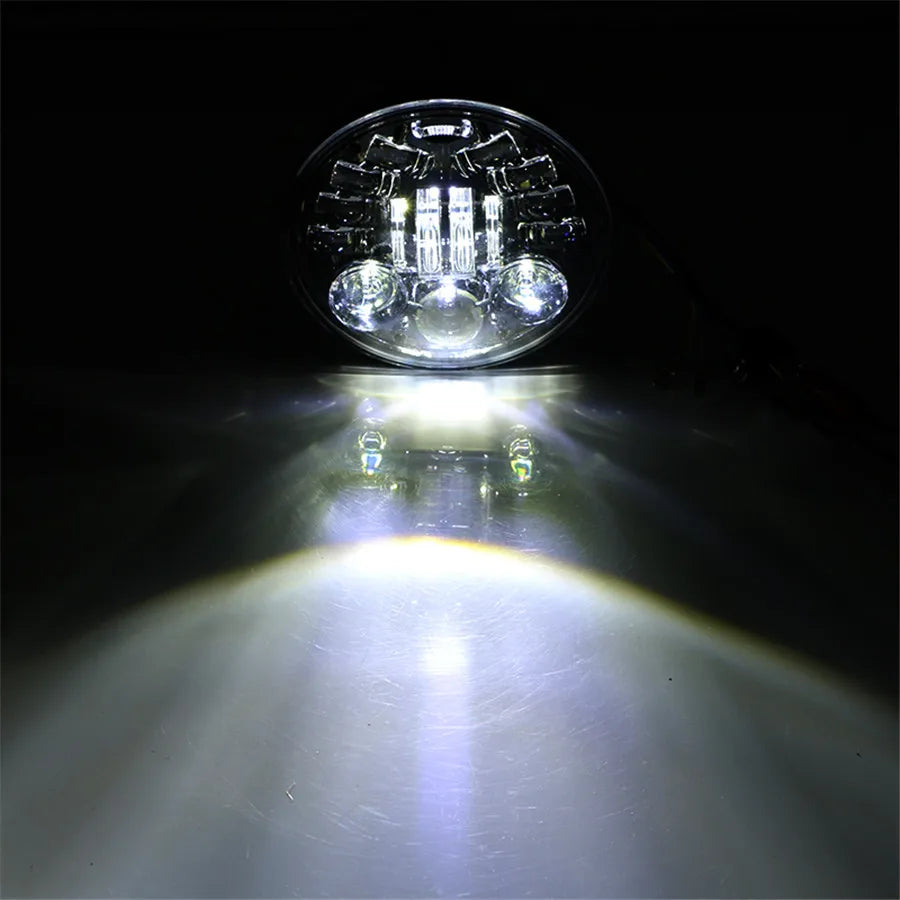 7 Inch LED Motorcycle Headlight with Hi/Lo Beam Projector Motor 7" Round Headlamp