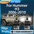 Headlight 28000LM CSP Chip LED H13 6000K Car Light 12V High-Speed Fan Cooling For Hummer H