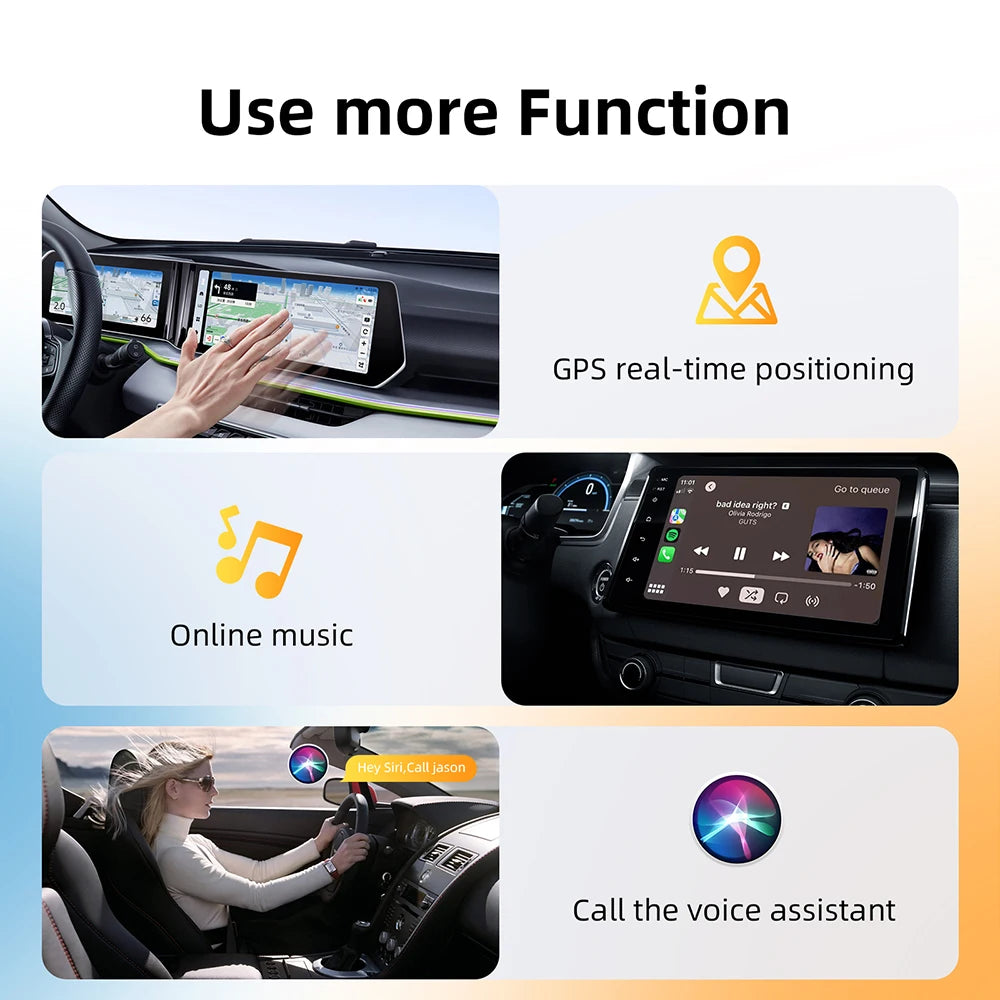 2in1 Wireless CarPlay Dongle Wireless Android Auto Adapter AI Smart Box Car Intelligent Sy | AUTOKITSHOP