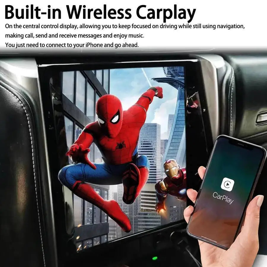 GPS Carplay 12.1'' Car Radio Vertical Screen For TOYOTA Fortuner HILUX Revo 2016-2022 Andr