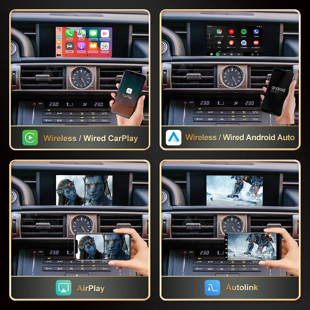 Wireless CarPlay for Lexus IS 2014-2019, with Android Auto Mirror Link AirPlay Car Play Fu