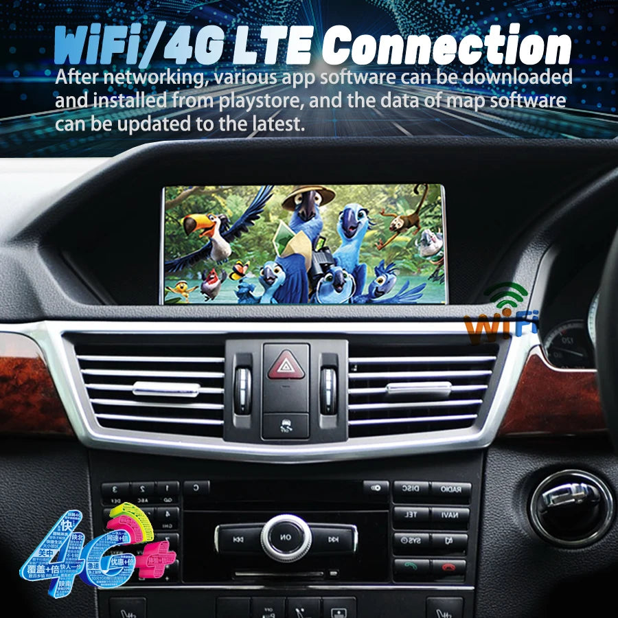 DSP 8INCH RHD Carplay Android 14 Car Radio For Mercedes Benz E W212 E200 E230 E260 E300 S2