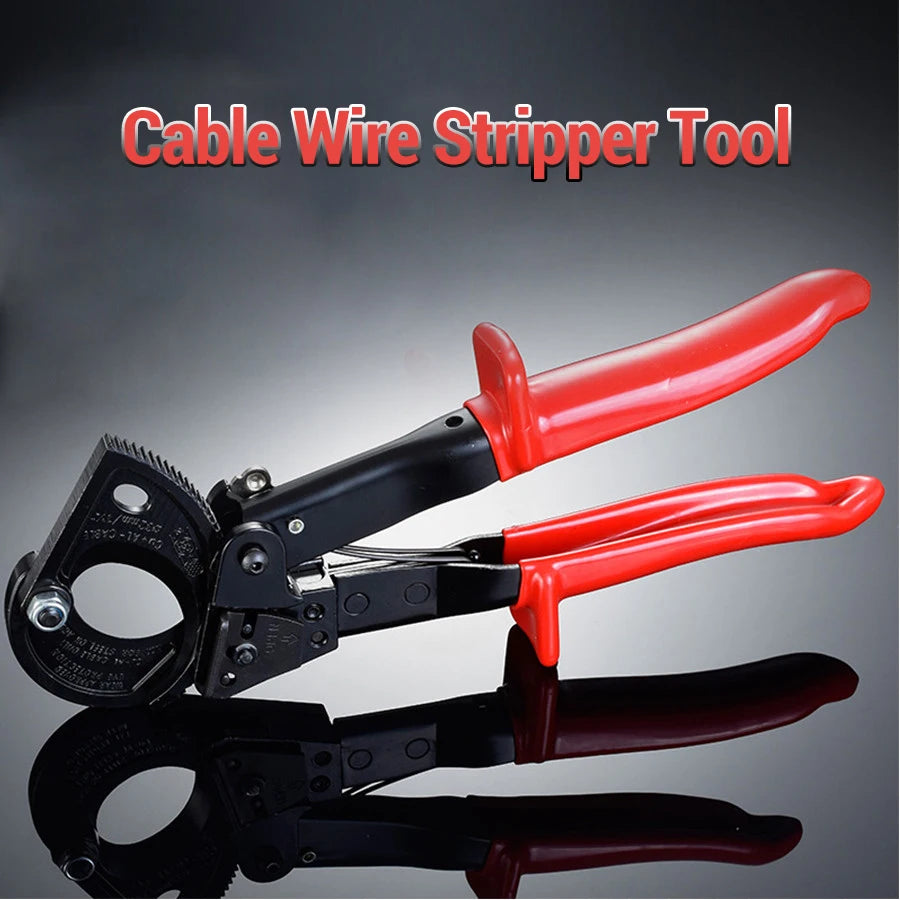 Multifunctional Ratchet Cable Cutter Wire Cutter Wire Stripper Tool for Cutting Copper or