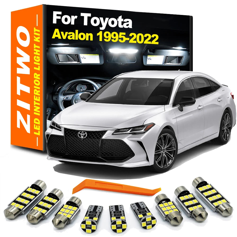 ZITWO Vehicle LED Bulb Interior Light Kit For Toyota Avalon 1994- 2015 2016 2017 2018 2019 2020 2021 2022 Plate Lamp Accessories