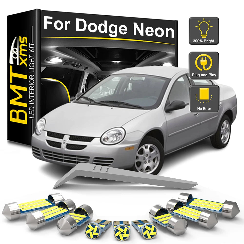 8-Piece LED Interior Light Kit for Dodge Neon SRT4 SRT - Canbus Error-Free Bulbs | AUTOKITSHOP