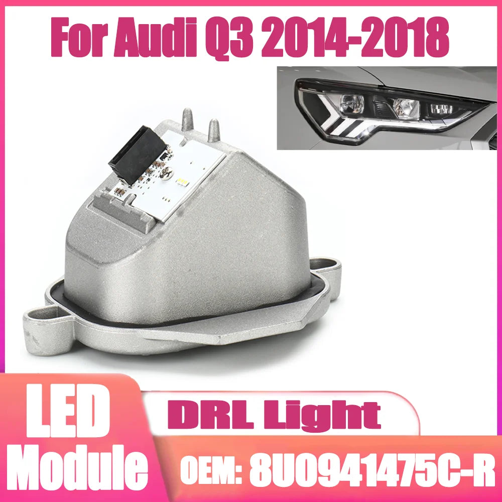 8U0941475C-R White Color Angel Eyes Module DRL Headlight Module Control Unit Day Light LED
