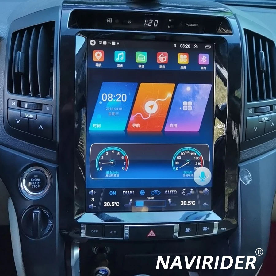 wirelessNavi AHD Stereo 12.1inch Screen For TOYOTA LAND CRUISER LC200 2008-2015 Android 15