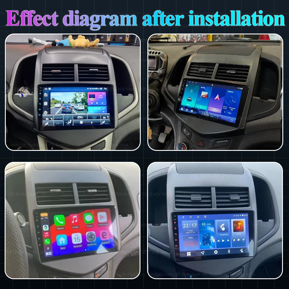 Android 16 Car Radio For Chevrolet Aveo 2 Sonic T300 Multimedia Video Player Navigation St | AUTOKITSHOP