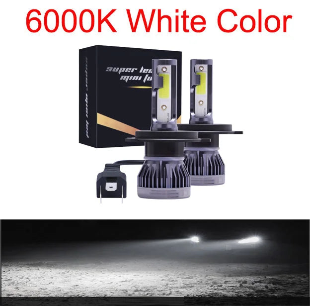 2Pcs H4 H1 H3 H11 H7 LED Car Headlight 200W 20000LM 6000K Canbus Error Free Car Auto Headlamp Led Lights For Car Fog Light