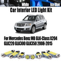 18-Piece LED Interior Light Kit for Mercedes Benz MB GLK-Class X204 GLK220 GLK300 GLK350 2008-2015 - Canbus Dome Map ...