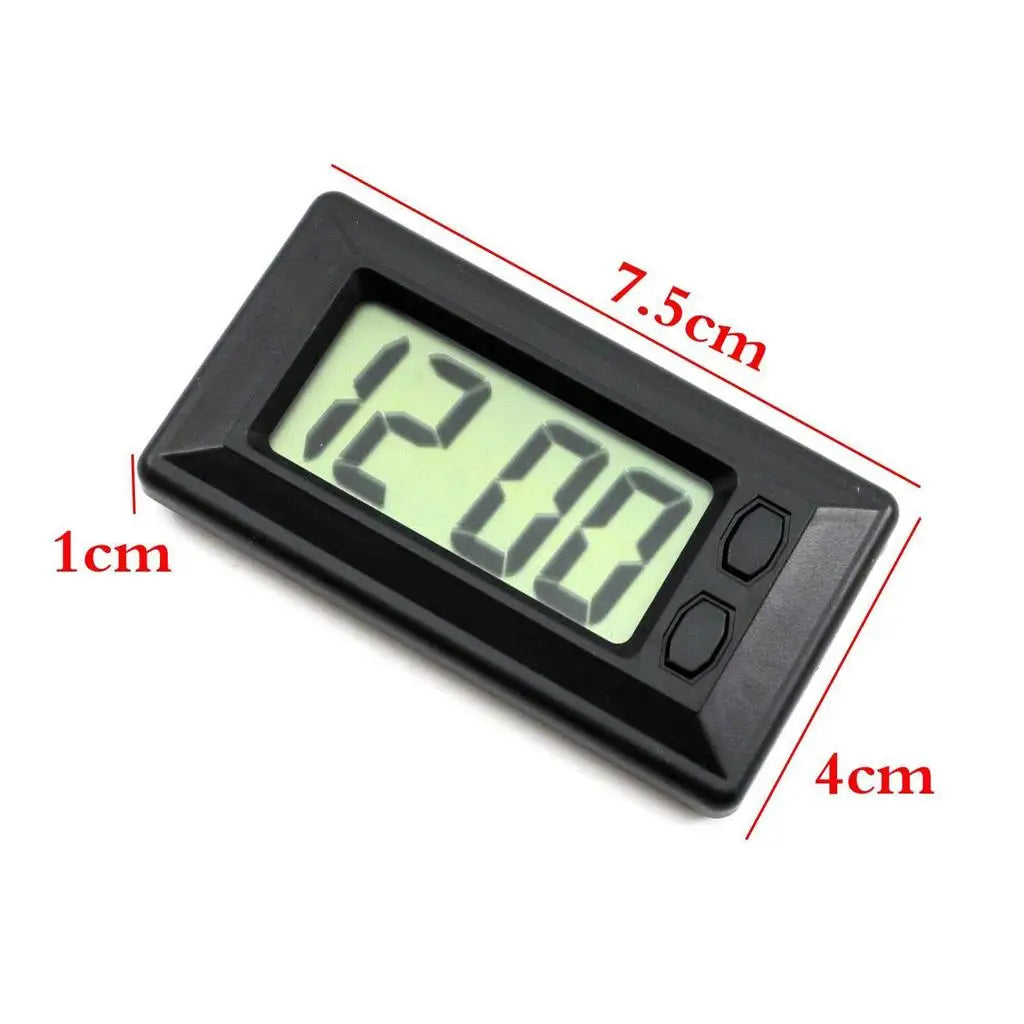 Dashboard Digital LCD Clock for Cars Small Auto Panel Time Gauge Modern Electronic Accessories f - Automotive LED Light