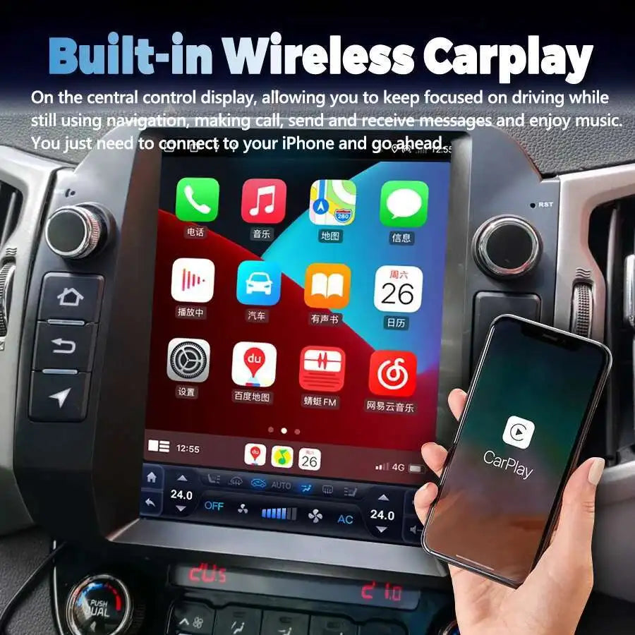 2Din Android Tesla Screen For Kia Sportage R 2014 2015 256GB Car Multimedia Radio Video Pl