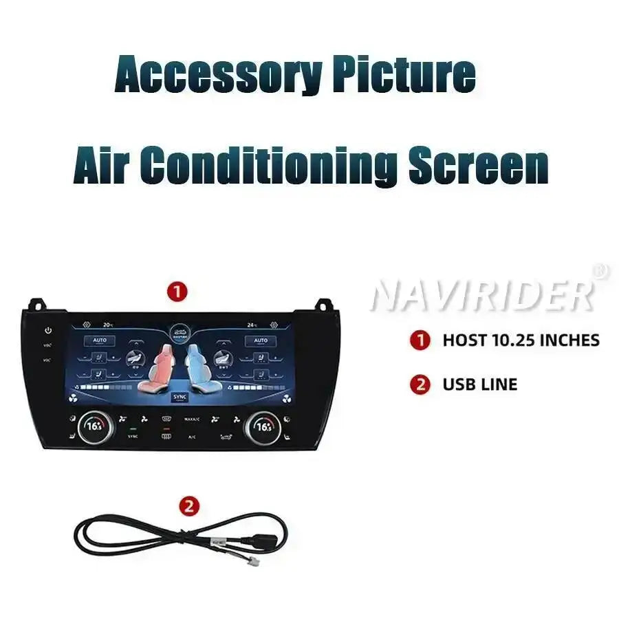 HD AC Panel Air Condition 10.25 inch For BMW 5 Series 2011-2017 Board Climate Control LCD
