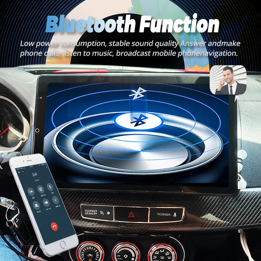 Android 14 13.3Inch 2K Screen For Mitsubishi Lancer 2007 2017 256GB Car Multimedia Video P | AUTOKITSHOP