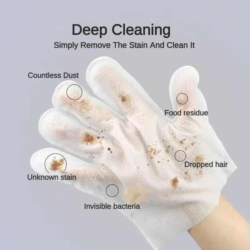 6pcs Pet Disposable Gloves Cat Dog Wipes No Rinse Washing Gloves Grooming Pet Cat Dog Ear Eye Cl - Automotive LED Light