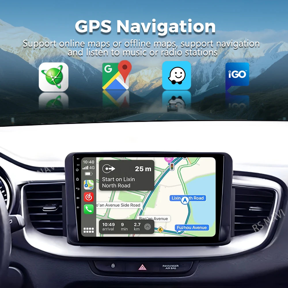 Android 16 WIFI+4G Carplay Auto Car Radio For Kia Ceed 3 CD 2018-2022 Multimedia Video Pla