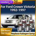 Roadsun 2/4 LED Headlight 110W High Power 9005 9006 Car Lamp Auto Light For Ford Crown Vic