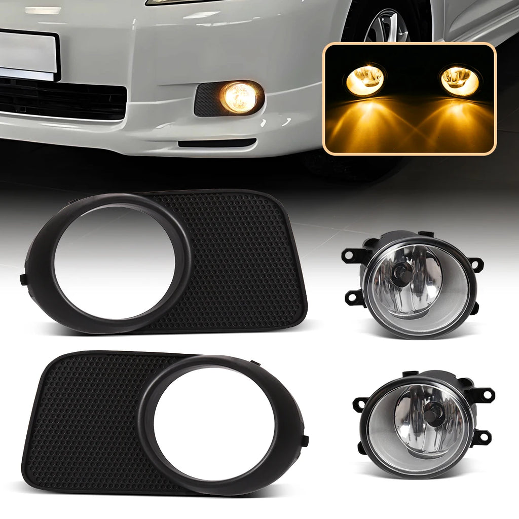 Car Fog Lamps For Toyota Wish 2004 2005 DRL Daytime Running Lights Front Bumper Headlights | AUTOKITSHOP