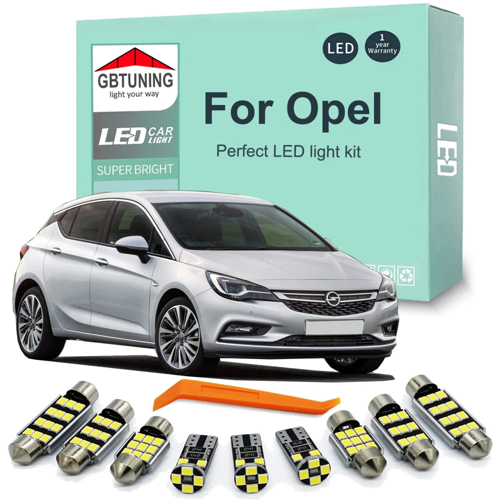 LED Interior Light Kit for Opel Vauxhall Corsa Astra Insignia Mokka Zafira Meriva Grandland Crossland Combo Vectra - ...