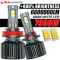Mini Light Auto H7 LED H4 Bulb H8 H9 H11 9005 9006 HB3 HB4 9012 HIR2 Car Headlight H1 6000