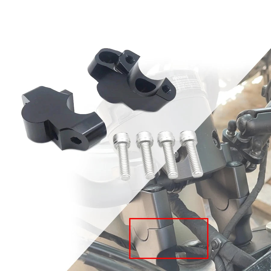 Pair Black Motorcycle Front Handlebar Riser For Honda Rebel 1100 CMX1100 2021