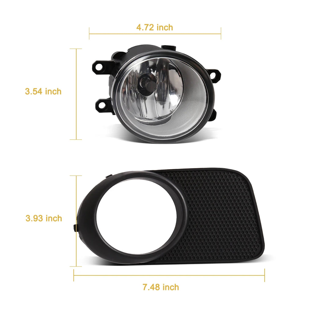 Car Fog Lamps For Toyota Wish 2004 2005 DRL Daytime Running Lights Front Bumper Headlights | AUTOKITSHOP