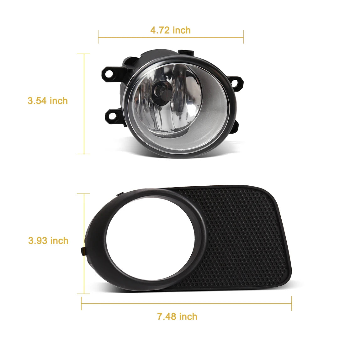 Car Fog Lamps For Toyota Wish 2004 2005 DRL Daytime Running Lights Front Bumper Headlights | AUTOKITSHOP